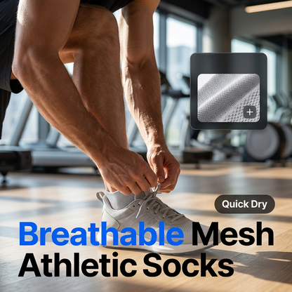 🔥50 % Rabatt 🎁Atmungsaktive, antibakterielle Herren-Knöchelsocken🍃Schweißableitend und geruchshemmend für ganztägigen Tragekomfort