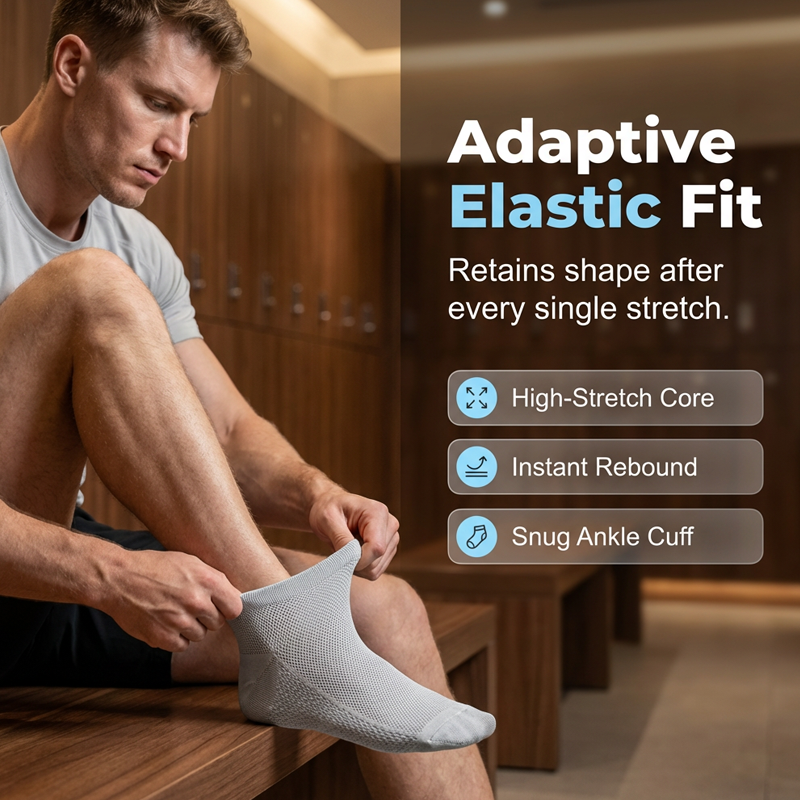 🔥50 % Rabatt 🎁Atmungsaktive, antibakterielle Herren-Knöchelsocken🍃Schweißableitend und geruchshemmend für ganztägigen Tragekomfort
