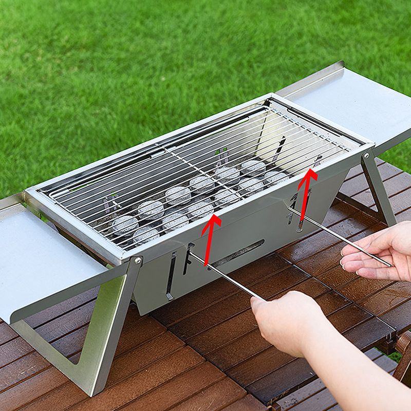 🔥🍡Grillsaison-Sonderangebot 50 % Rabatt🍢🔥Edelstahl Klappgrill für den Außenbereich🍖