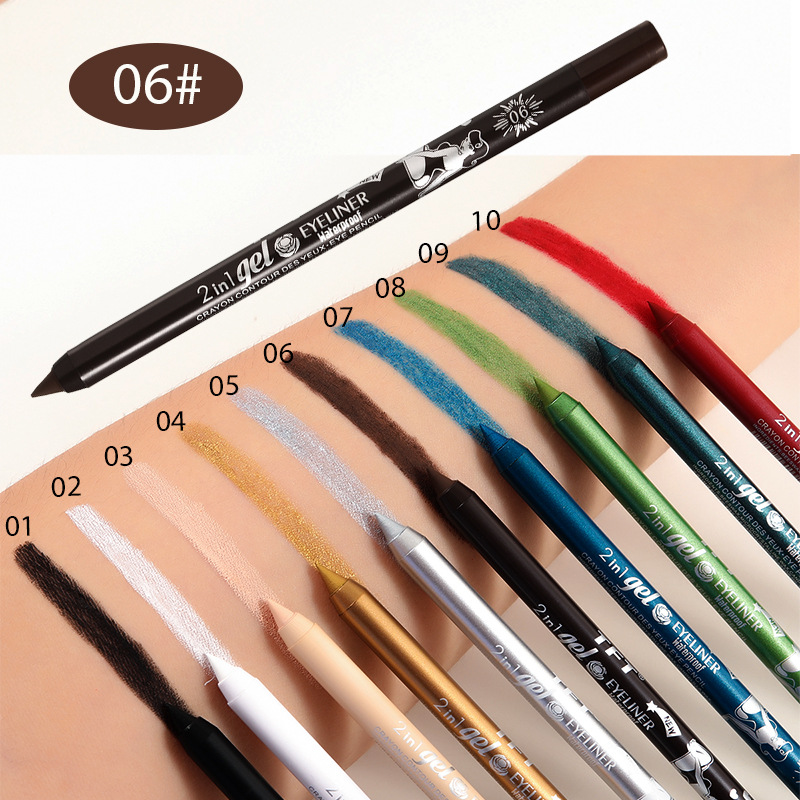 🔥Letzter Tag⏰ —  1 kaufen, 1 gratis !!🌟Gel-Eyeliner in leuchtenden Farben für den ganzen Tag