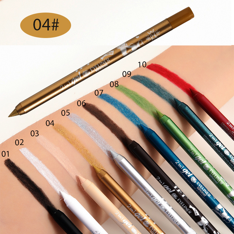 🔥Letzter Tag⏰ —  1 kaufen, 1 gratis !!🌟Gel-Eyeliner in leuchtenden Farben für den ganzen Tag