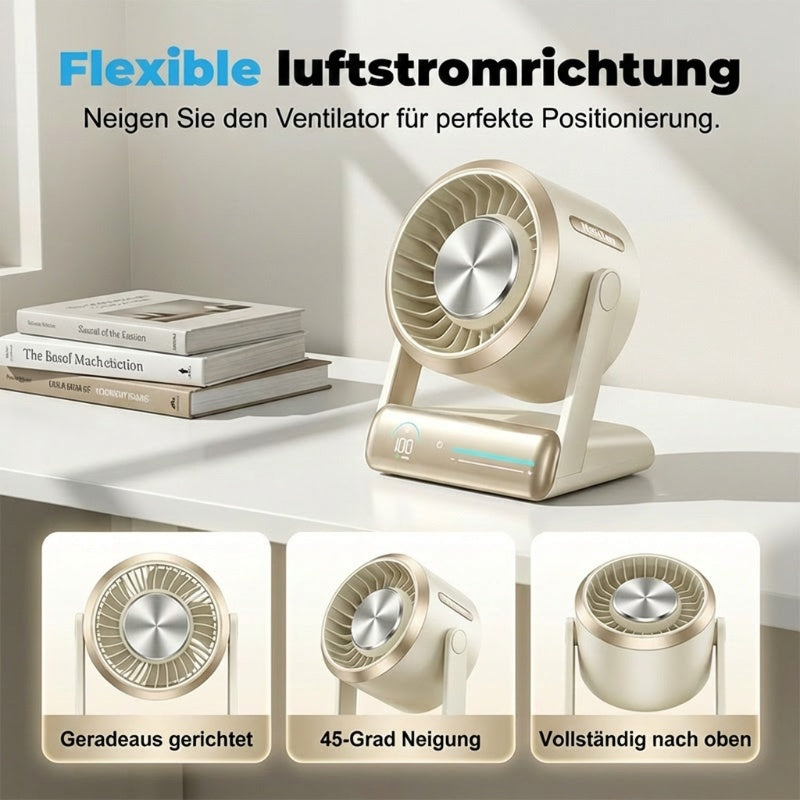 🍃Leistungsstarker Schreibtischventilator mit Negativionen