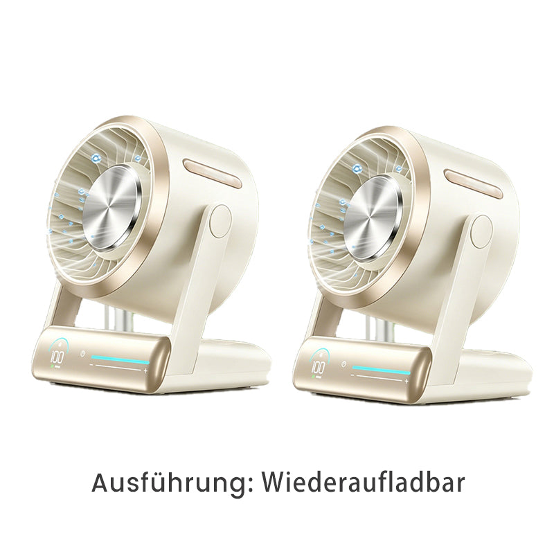 🍃Leistungsstarker Schreibtischventilator mit Negativionen