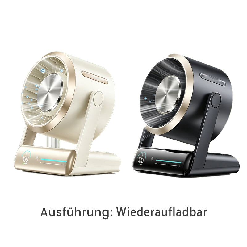 🍃Leistungsstarker Schreibtischventilator mit Negativionen