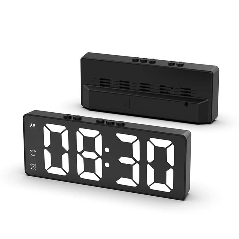 Minimalistischer digitaler Wecker für Schlafzimmer und Büro