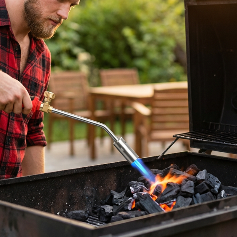 ✨Hochleistungs-Gasbrenner mit einstellbarer Flammenregulierung🔥Präzise Brandbekämpfung