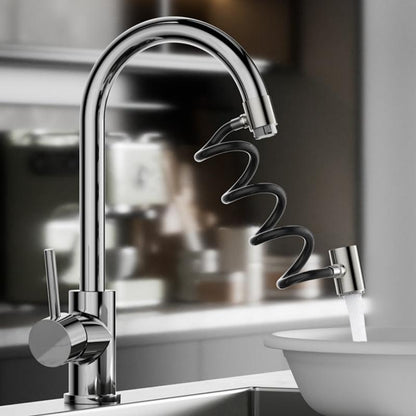 🚿Ausziehbarer Brausekopf aus Edelstahl 304✨🚿Flexible Ausziehreinigung ohne tote Winkel