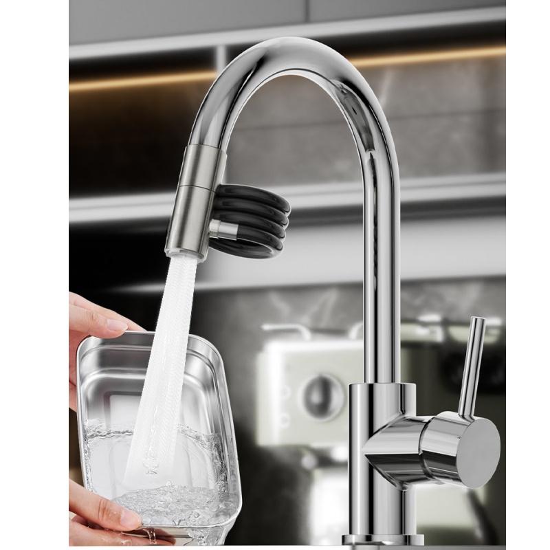 🚿Ausziehbarer Brausekopf aus Edelstahl 304✨🚿Flexible Ausziehreinigung ohne tote Winkel