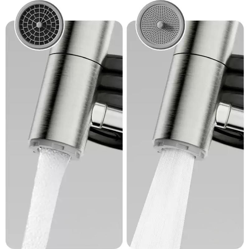 🚿Ausziehbarer Brausekopf aus Edelstahl 304✨🚿Flexible Ausziehreinigung ohne tote Winkel