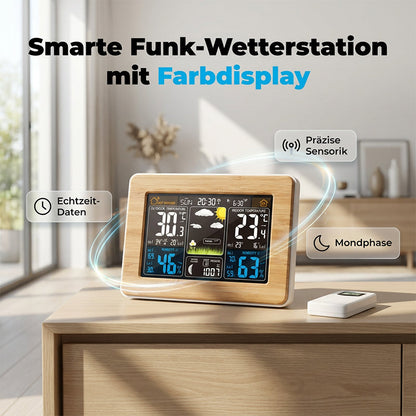 Drahtlose Wetterstation mit Farbdisplay