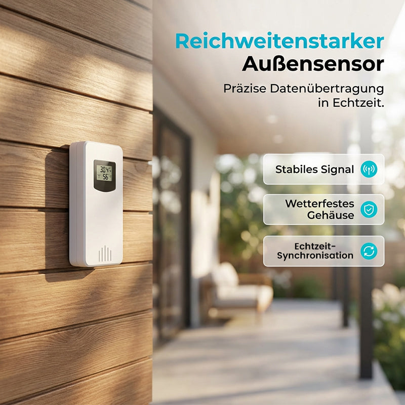 Drahtlose Wetterstation mit Farbdisplay
