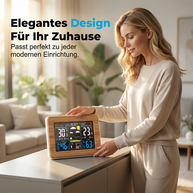 Drahtlose Wetterstation mit Farbdisplay