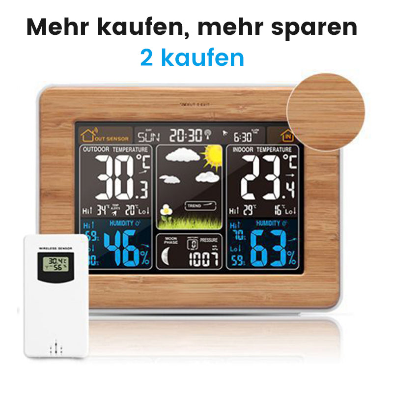 Drahtlose Wetterstation mit Farbdisplay
