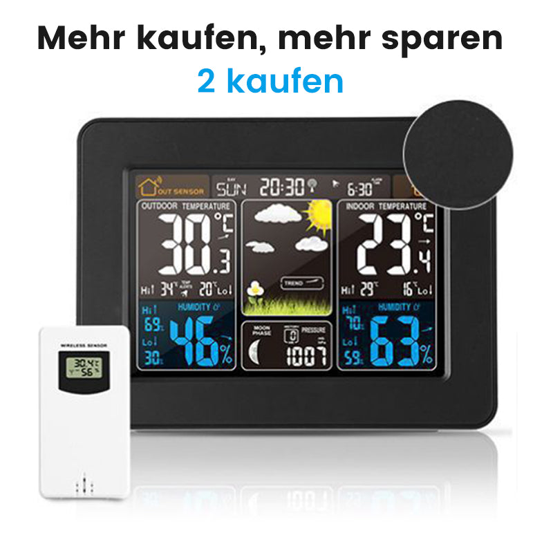 Drahtlose Wetterstation mit Farbdisplay