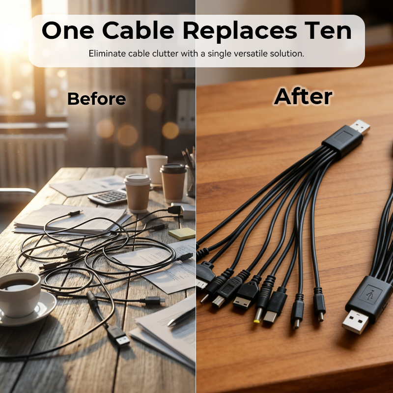 🔥50 % RABATT 💥 10-in-1 Universal-USB-Ladekabel | Ein Kabel für alle Ihre Geräte ⚡🔗✨