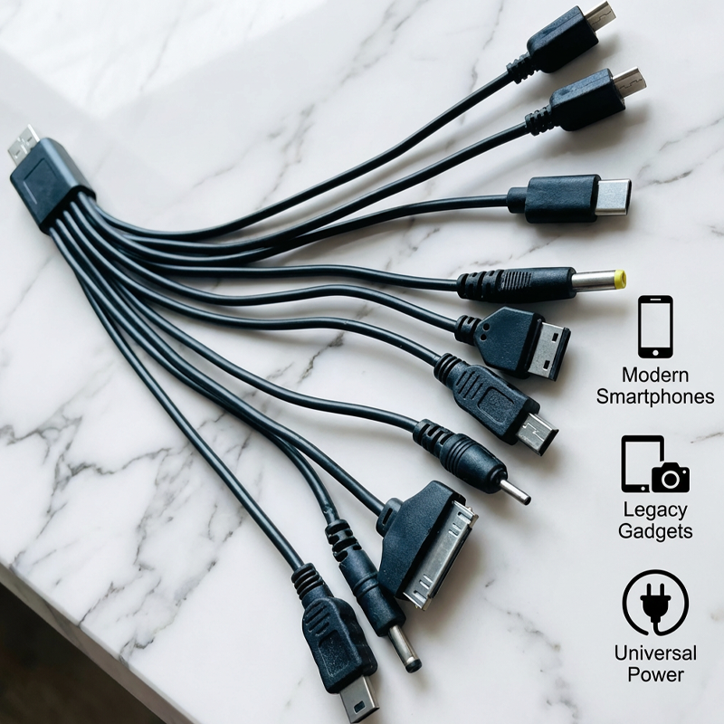 🔥50 % RABATT 💥 10-in-1 Universal-USB-Ladekabel | Ein Kabel für alle Ihre Geräte ⚡🔗✨