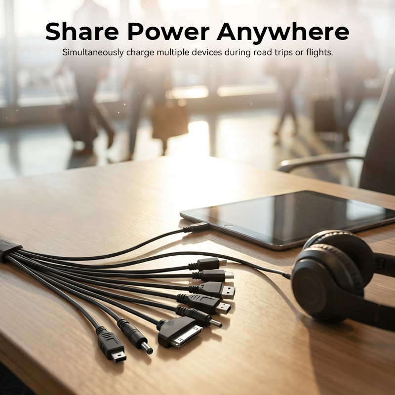 🔥50 % RABATT 💥 10-in-1 Universal-USB-Ladekabel | Ein Kabel für alle Ihre Geräte ⚡🔗✨