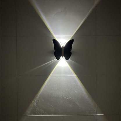 🦋Unik vattentät LED-vägglampa med solcellsmotiv i form av fjäril & fladdermus✨