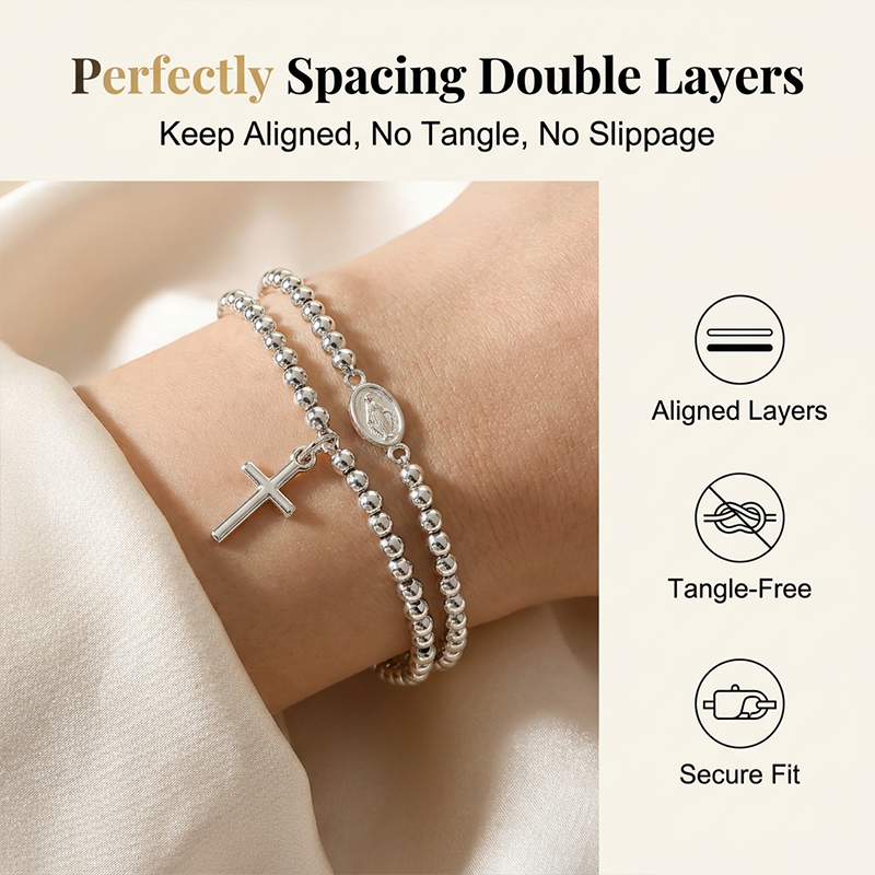 🌷💝Muttertag Bestseller 🎁💐49% Rabatt!! 🥳💞Modisches Gebetsperlenarmband