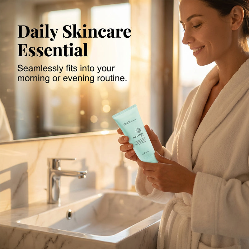 Kräuter-Exfoliating Gel mit Chlorella & Kollagen – Aufhellendes Peeling für glatte, reine Haut