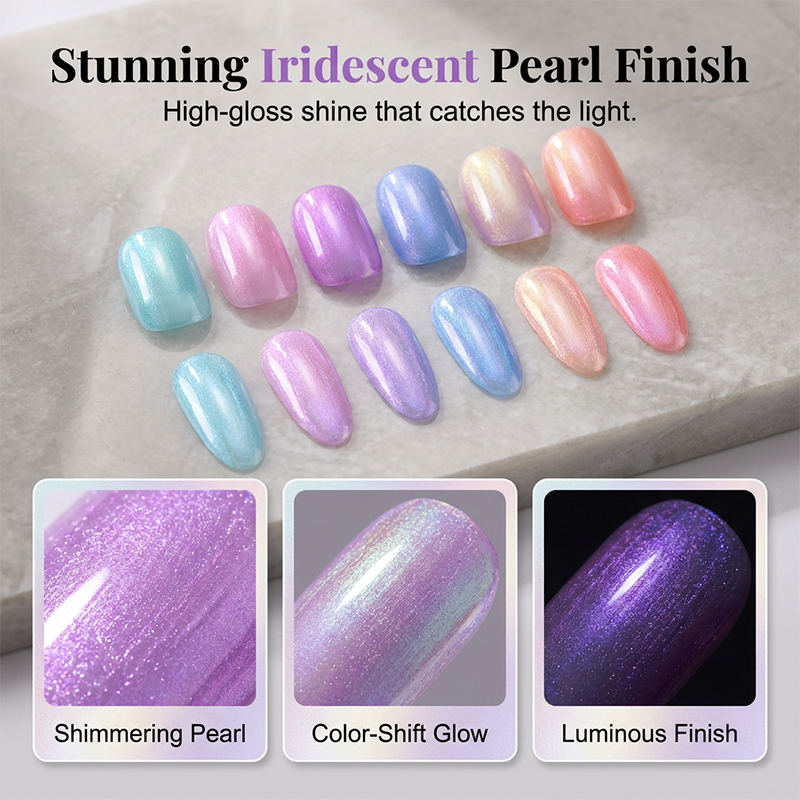 6-teiliges Set mit Gel-Nagellackstiften