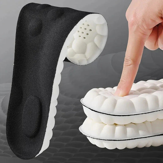 Hoch elastische Latex-Sport-Einlegesohlen Weiche Schuhpolster Fußgewölbestütze Orthopädische Einlegesohlen Atmungsaktiv Deodorant Stoßdämpfung Polsterung