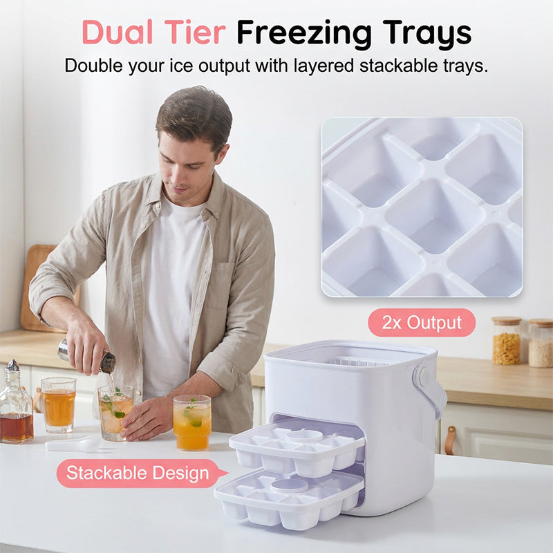 Tragbarer Eiskübel im Pressform-Design