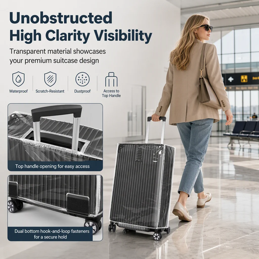 ✈️50% RABATT! 🧳 Vattentätt och reptåligt resväsköverdrag – håll din resväska helt ny på varje resa ✨