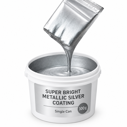 🔥50% RABATT NU! Vattenbaserad metallisk silverfärg för utomhusbruk, rostskyddande och förnyar metall 🎨🛡️🌧️✅💥